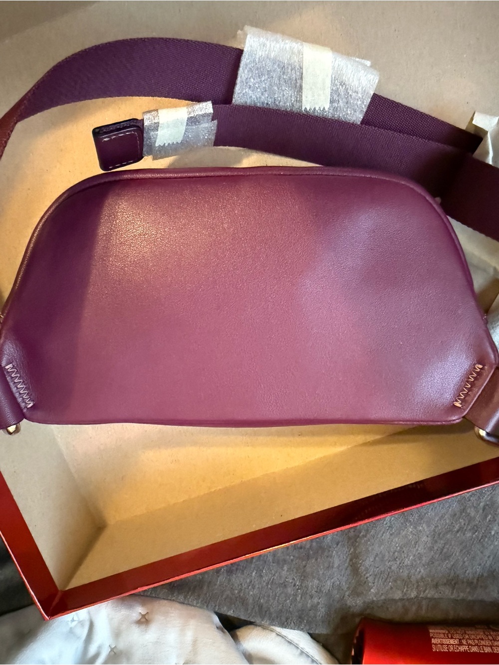 Coach Quilted Leather Crossbody Camera Bag in Plum - Picture 2 of 6